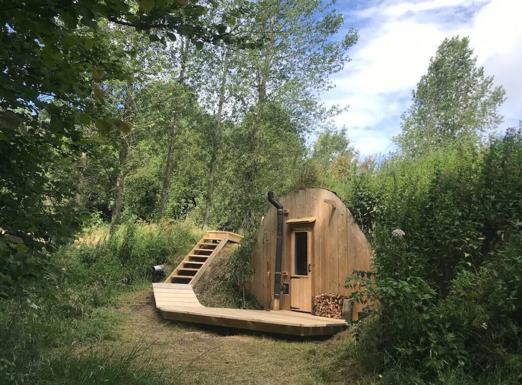 Picture of Building Our Rammed Earth Off-Grid Sauna - YouTube