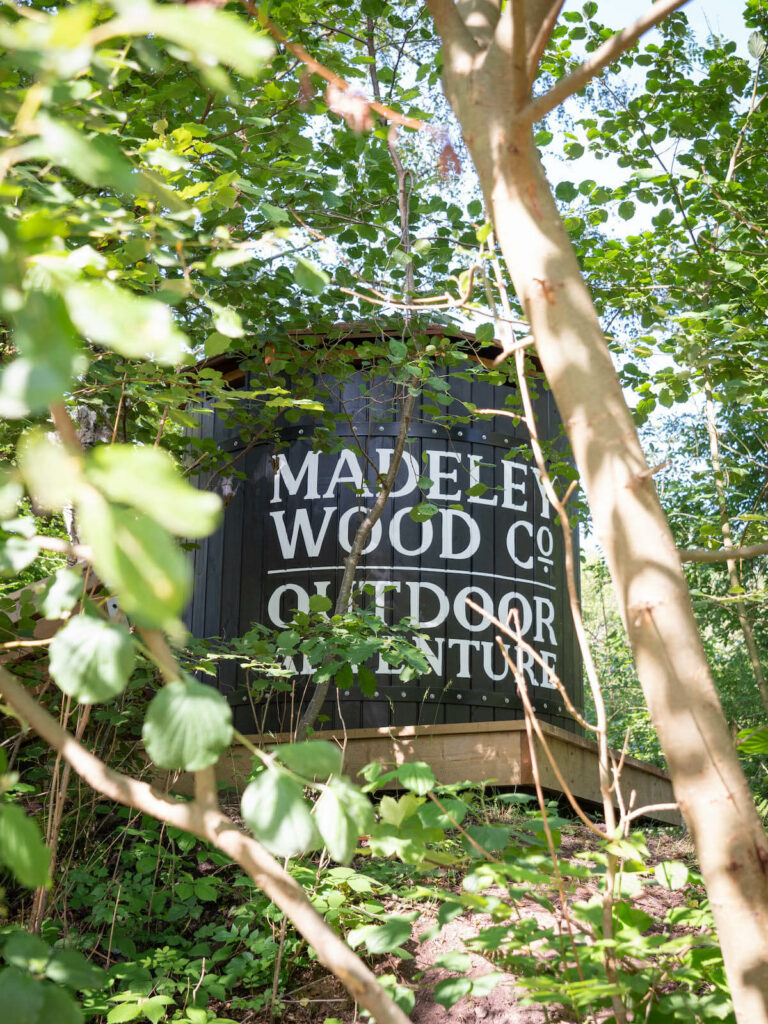 The water tower at the top of the slide at The Madeley Wood Company adventure play at Blists Hill Museum by CAP.Co