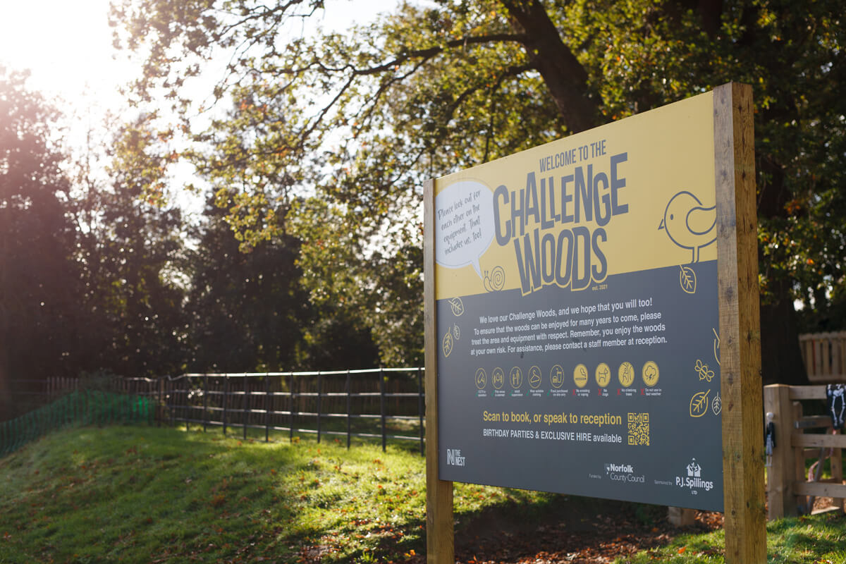 Challenge Woods at the Nest Norwich - with adventure play design and build by CAP.Co