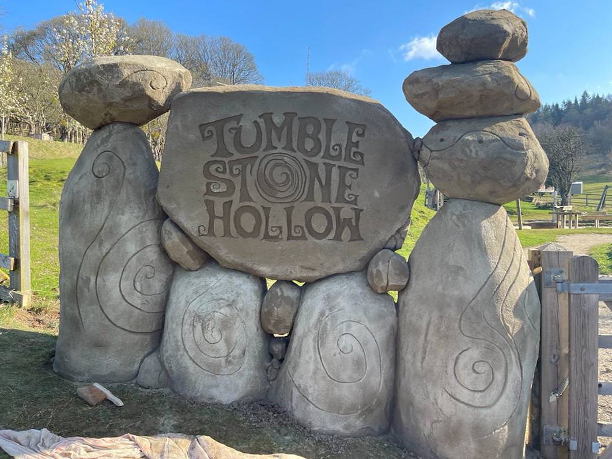 The rock details at the new Tumblestone Hollow entrance
