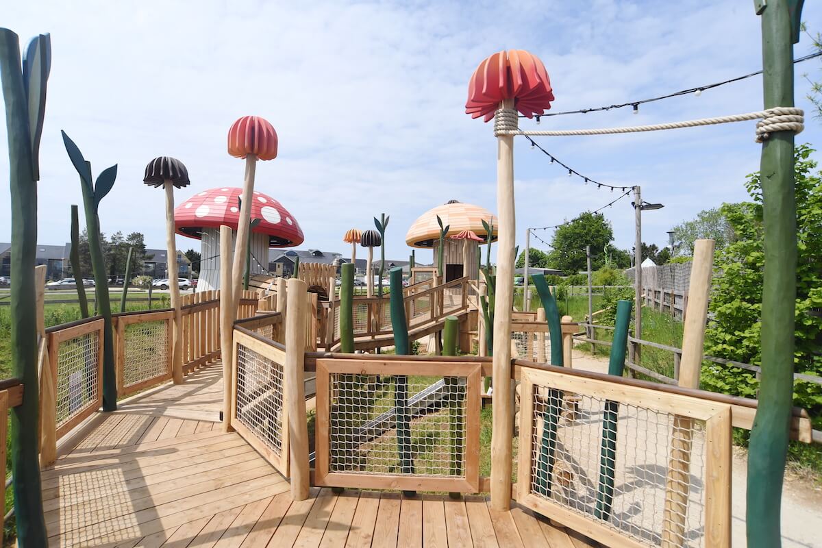 View along the walkway at Fairy Dell adventure play by CAP.Co at Fairytale Farm