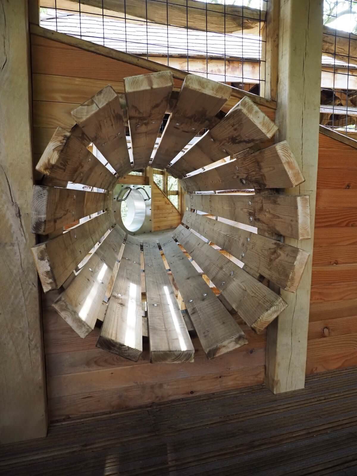 Another linking circular crawl tunnel at Windsor Great Park Adventure Play