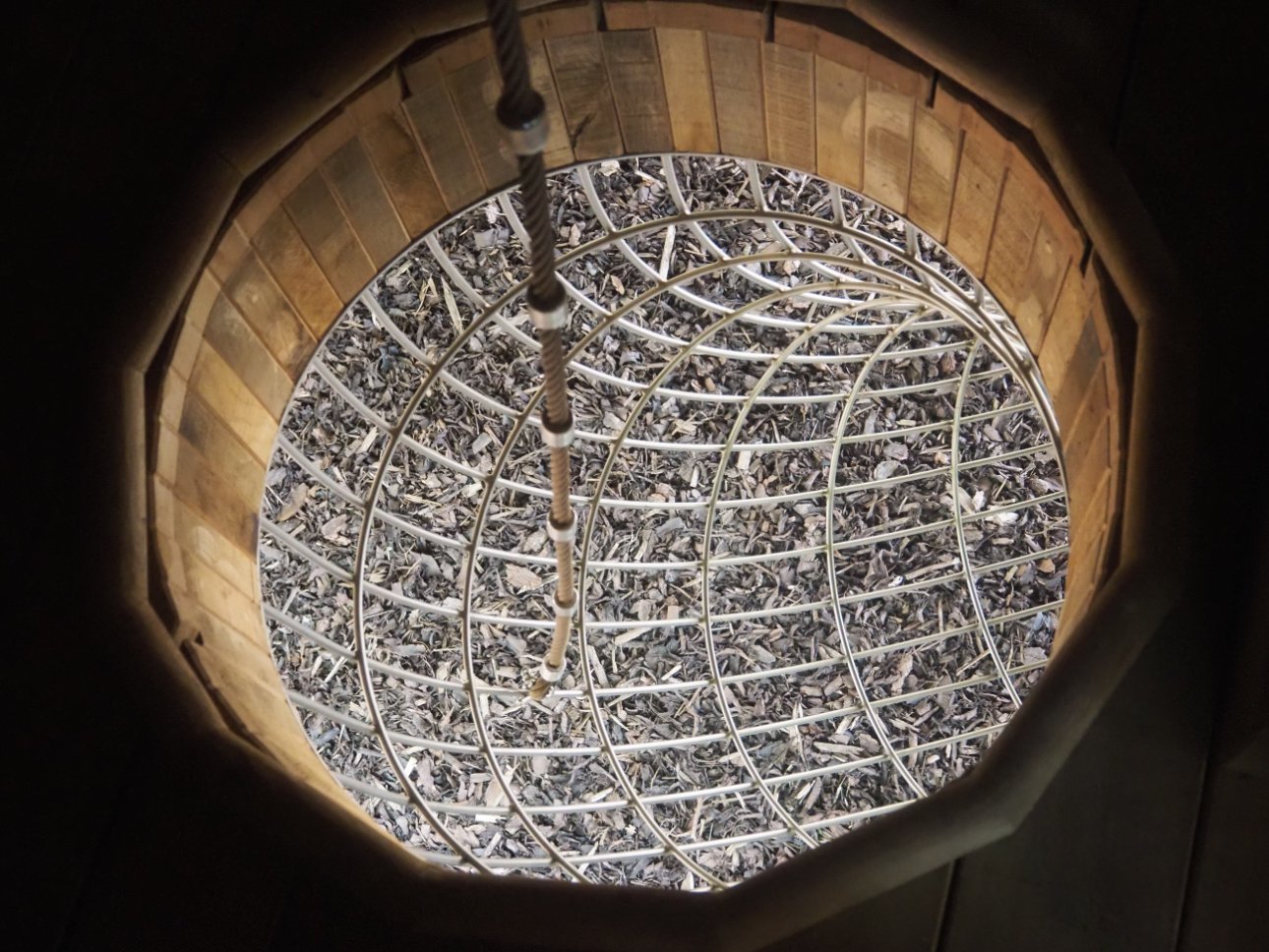 Climb down through the mesh tunnel at Windsor Great Park