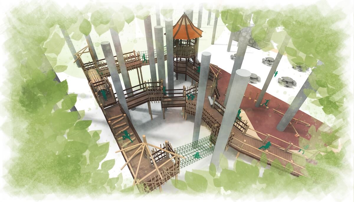 Coombe woodland play Concept Design EYE LEVEL MAIN 1