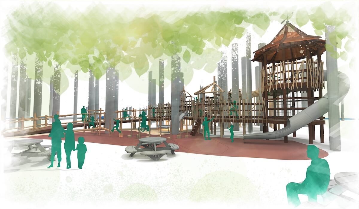 Coombe woodland play Concept Design EYE LEVEL MAIN 2