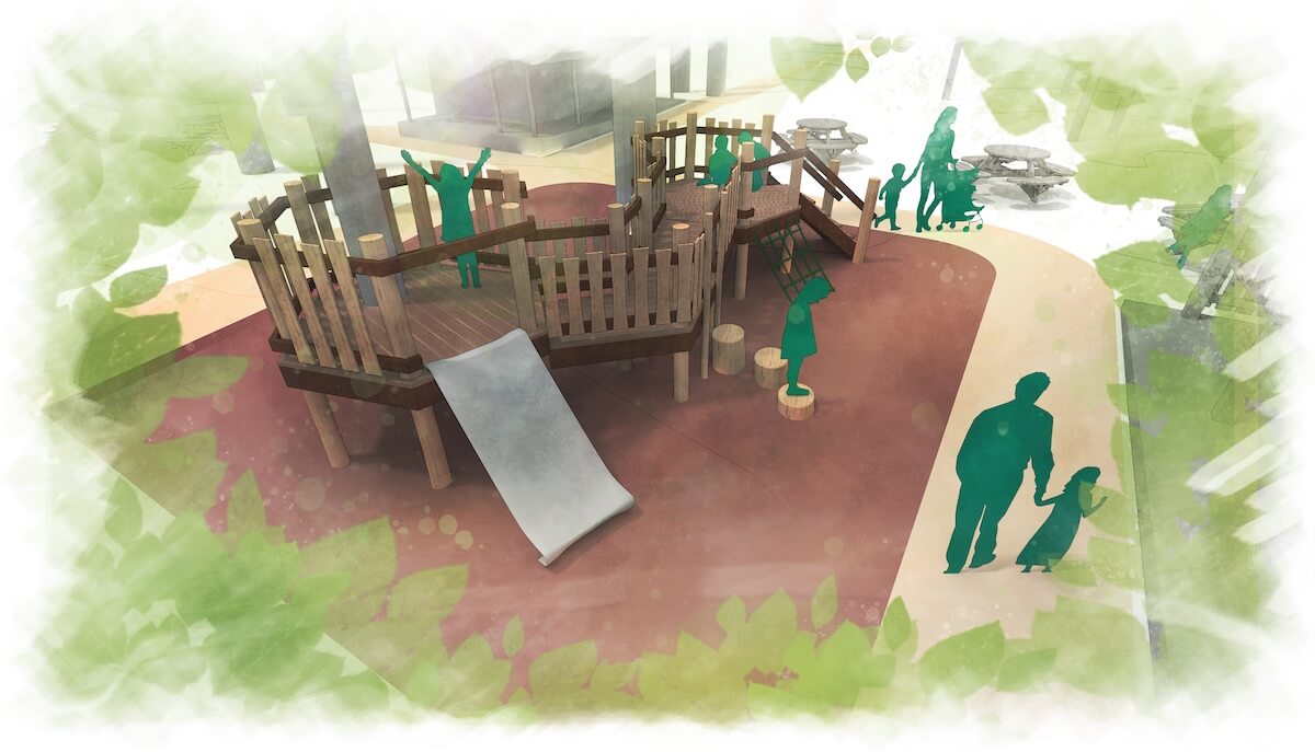 Coombe woodland play Concept Design toddler