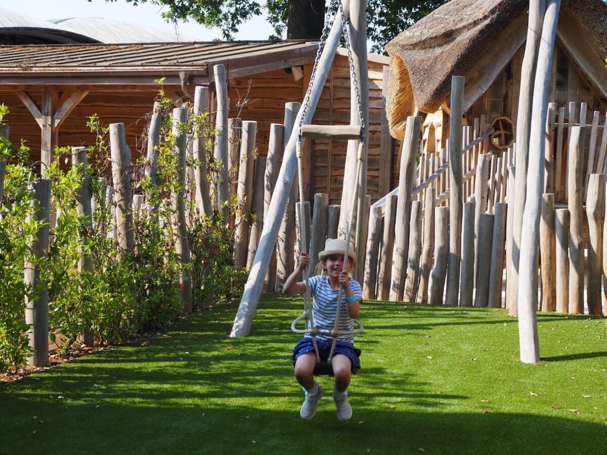 Diddy zipwire for younger kids in the Courtyard Play for Toddlers at Windsor Great Park