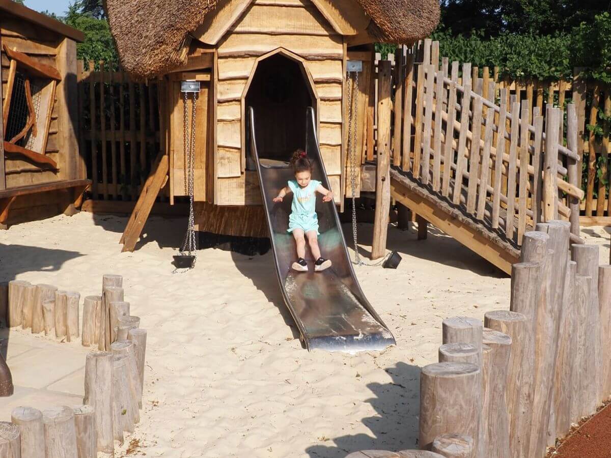 Junior slide at the Courtyard Play for Toddlers at Windsor Great Park