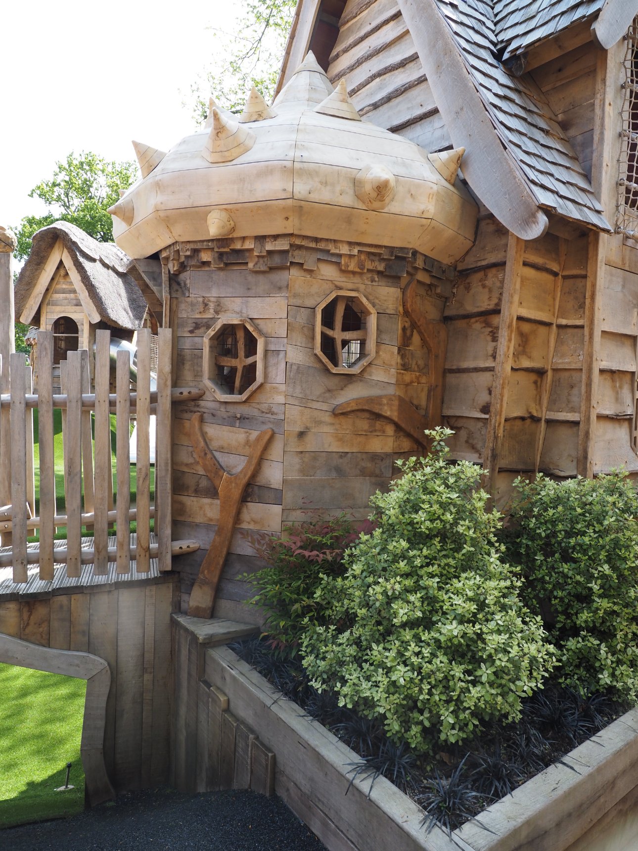Roof Conker detail at the Courtyard Play at Windsor Great Park