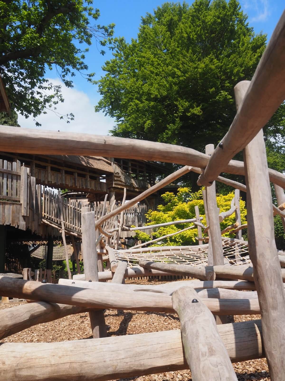 This is the climb back up from the bottom of the roller slide at Windsor Great Park Adventure Play