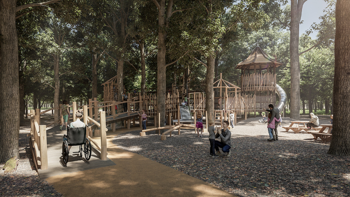This is what the Hermits Hollow will look like at Coombe Country Park CGI 1