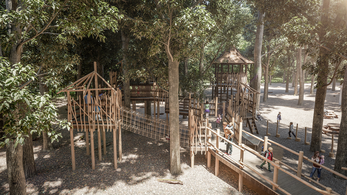 This is what the Hermits Hollow will look like at Coombe Country Park CGI 2
