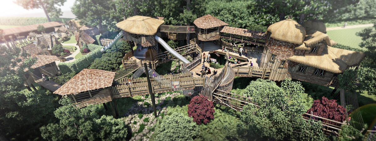 Woodland daytime CGI Overview at Windsor Great Park