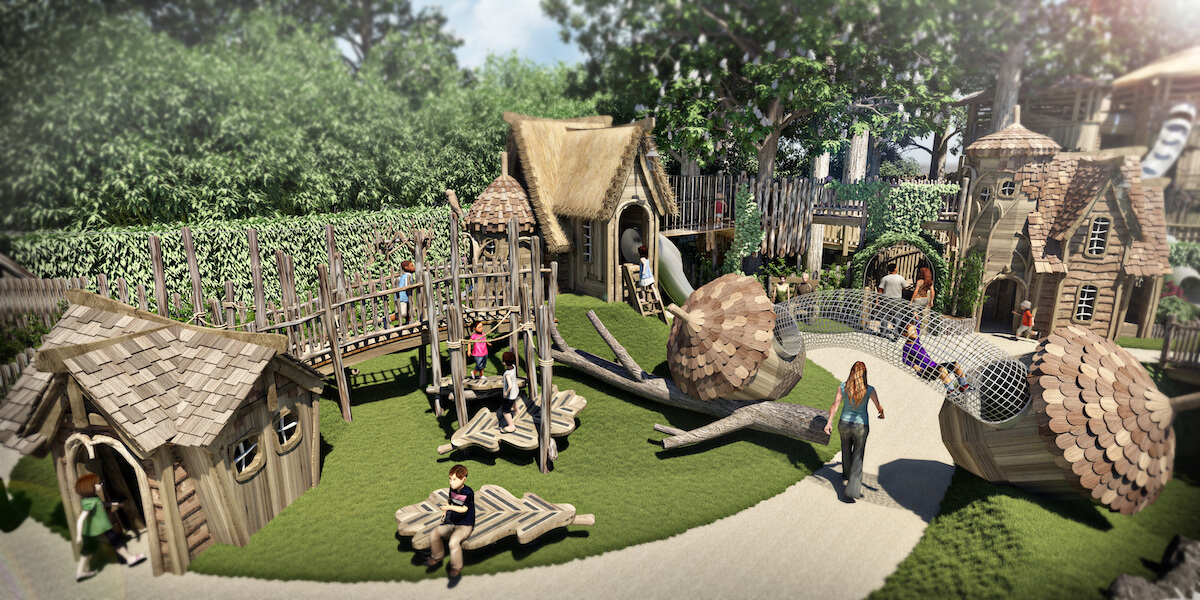 alternative view of Courtyard Adventure Play at Windsor Great Park