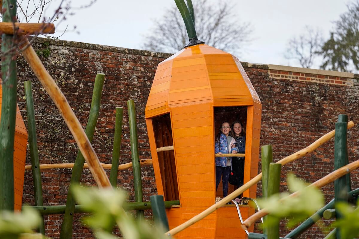 Have you seen a giant carrot at The Lost Garden within Blenheim Palace Adventure Play by CAP.Co