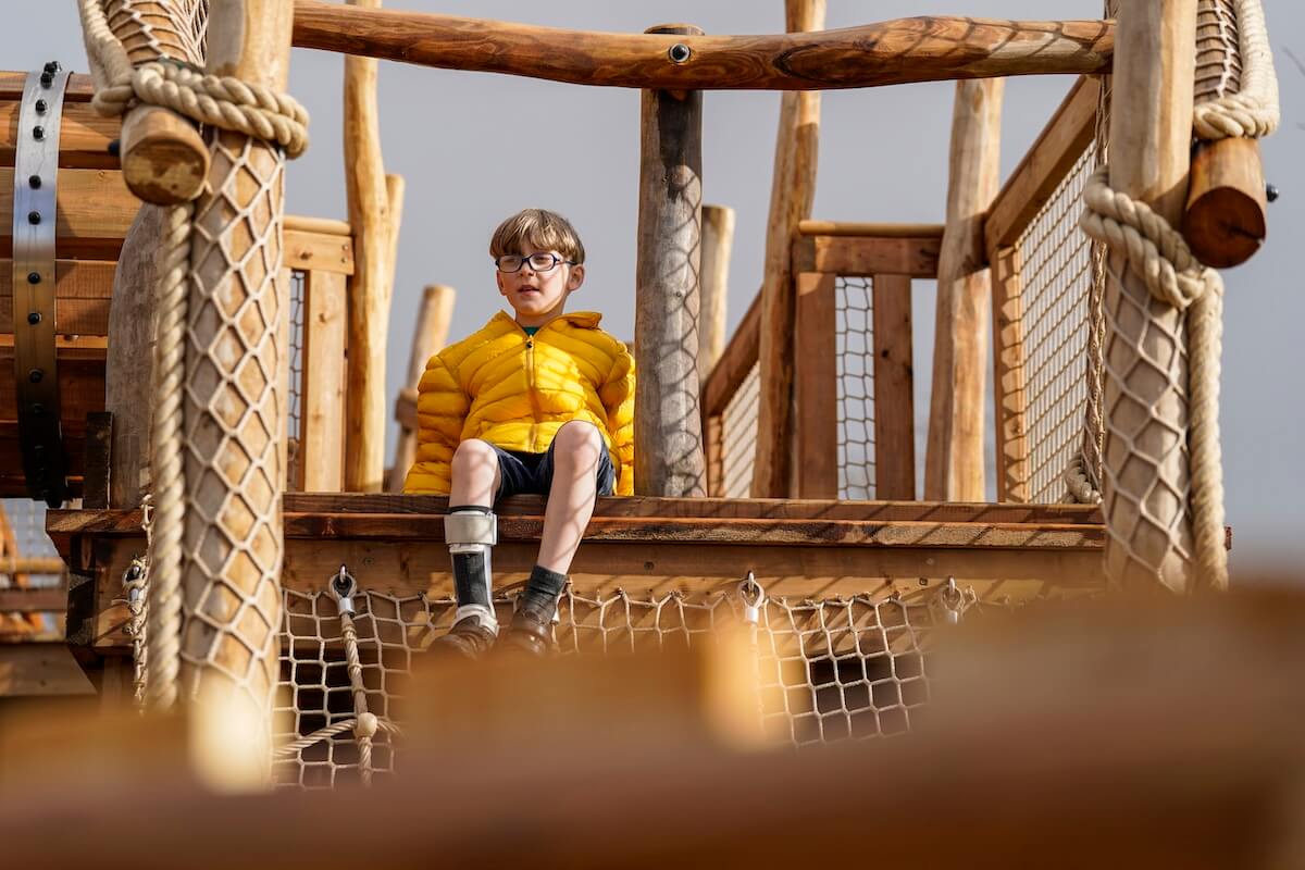 King of the castle at The Lost Garden within Blenheim Palace Adventure Play by CAP.Co
