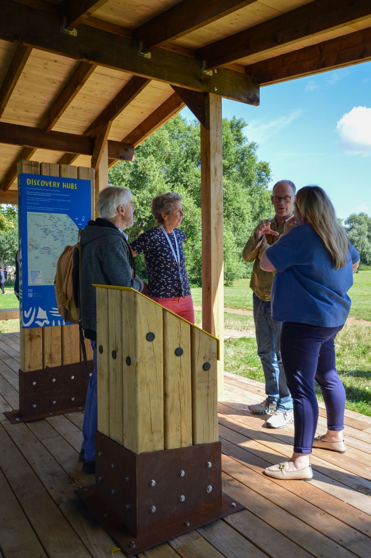 Meeting at the Broads Discovery Hubs designed and built by CAP.C