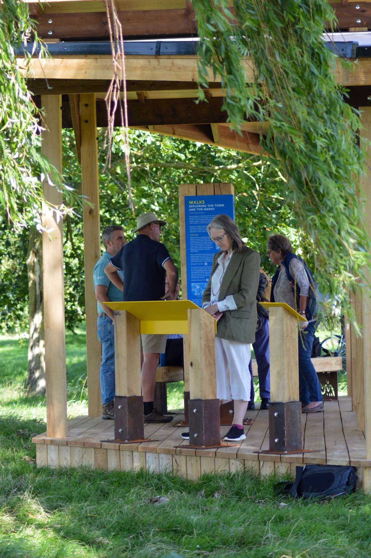 Shade and cool at the Broads Discovery Hubs designed and built by CAP.C