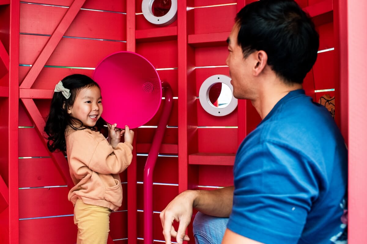 Talking tubes inside The Cove at the National Maritime Museum Inclusive play by CAP.Co