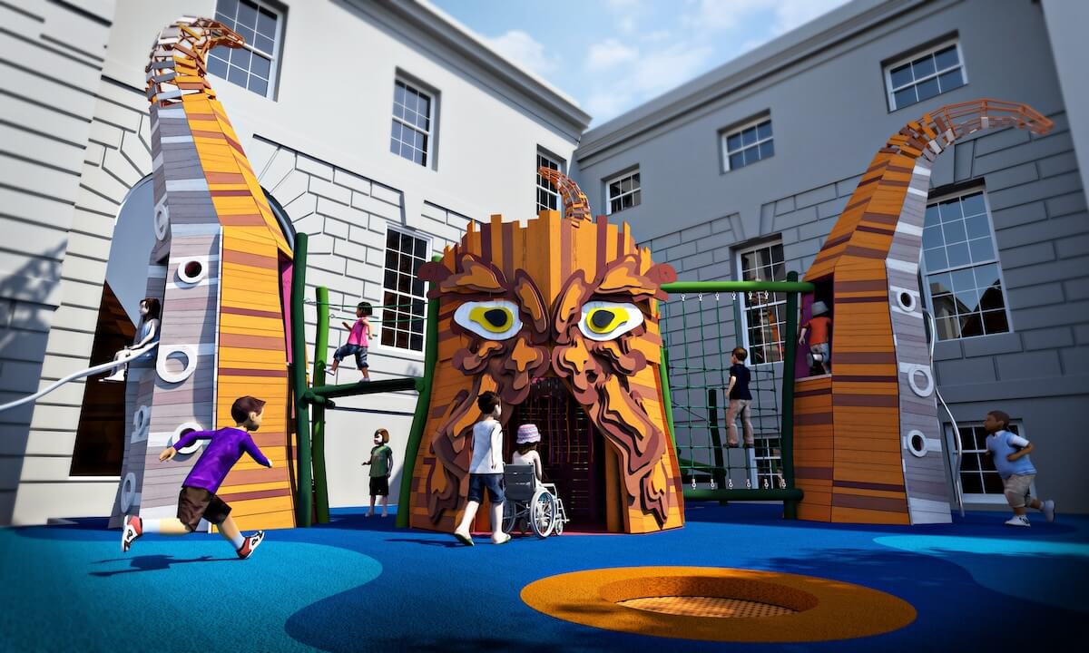 The Kraken attacks at the Cove Adventure Play at National Maritime Museum