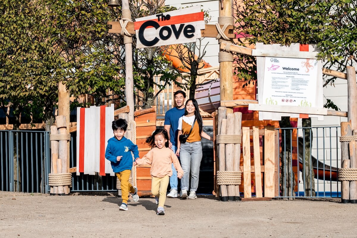 The entrance to the Cove at the National Maritime Museum Inclusive play by CAP.Co