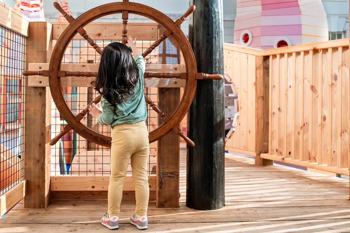You can drive the Shanty at The Cove at the National Maritime Museum Inclusive play by CAP.Co