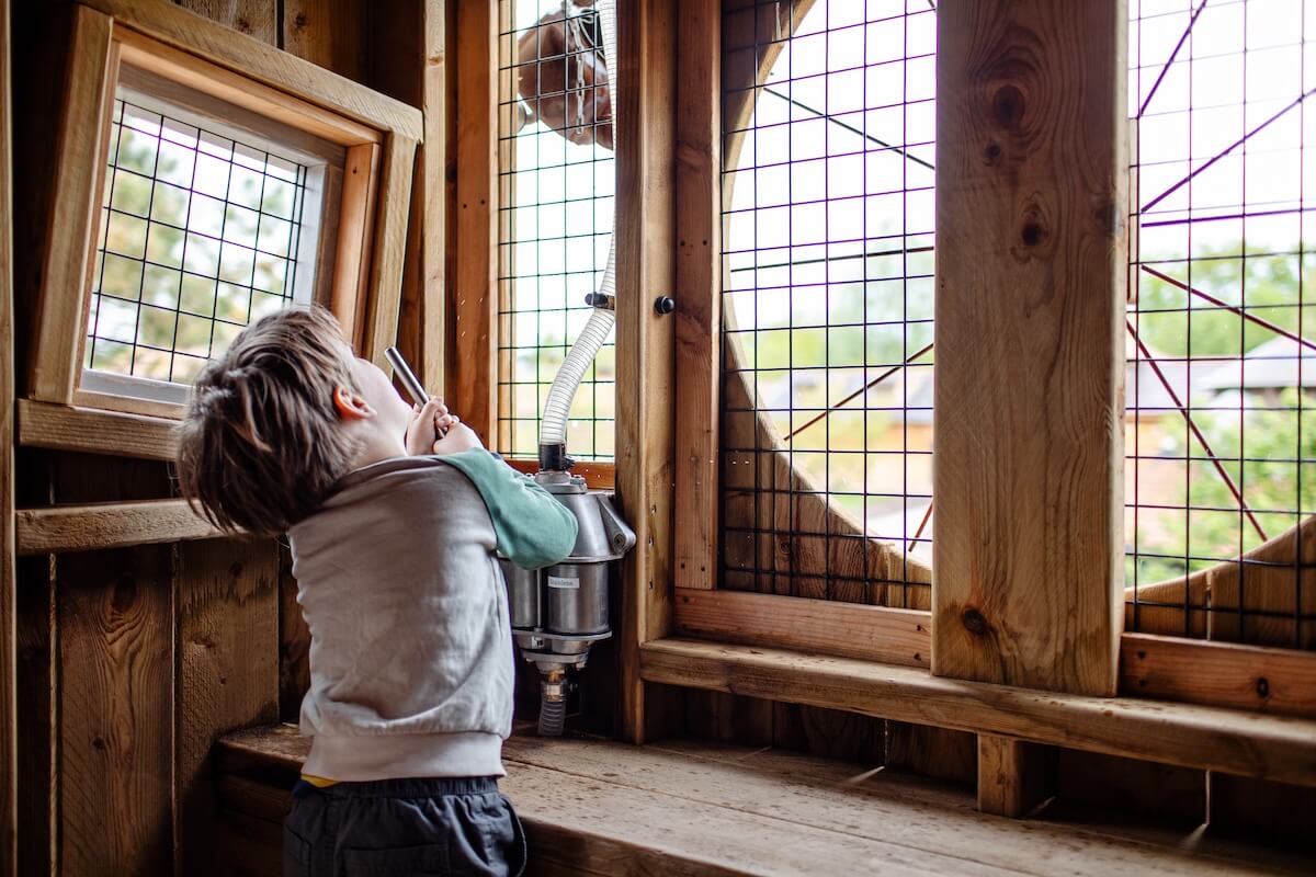 Inside the play and enjoying the water play at Neos Homestead at Parc Sainte Croix with adventure play by CAP.CO Photography by Kev Foster