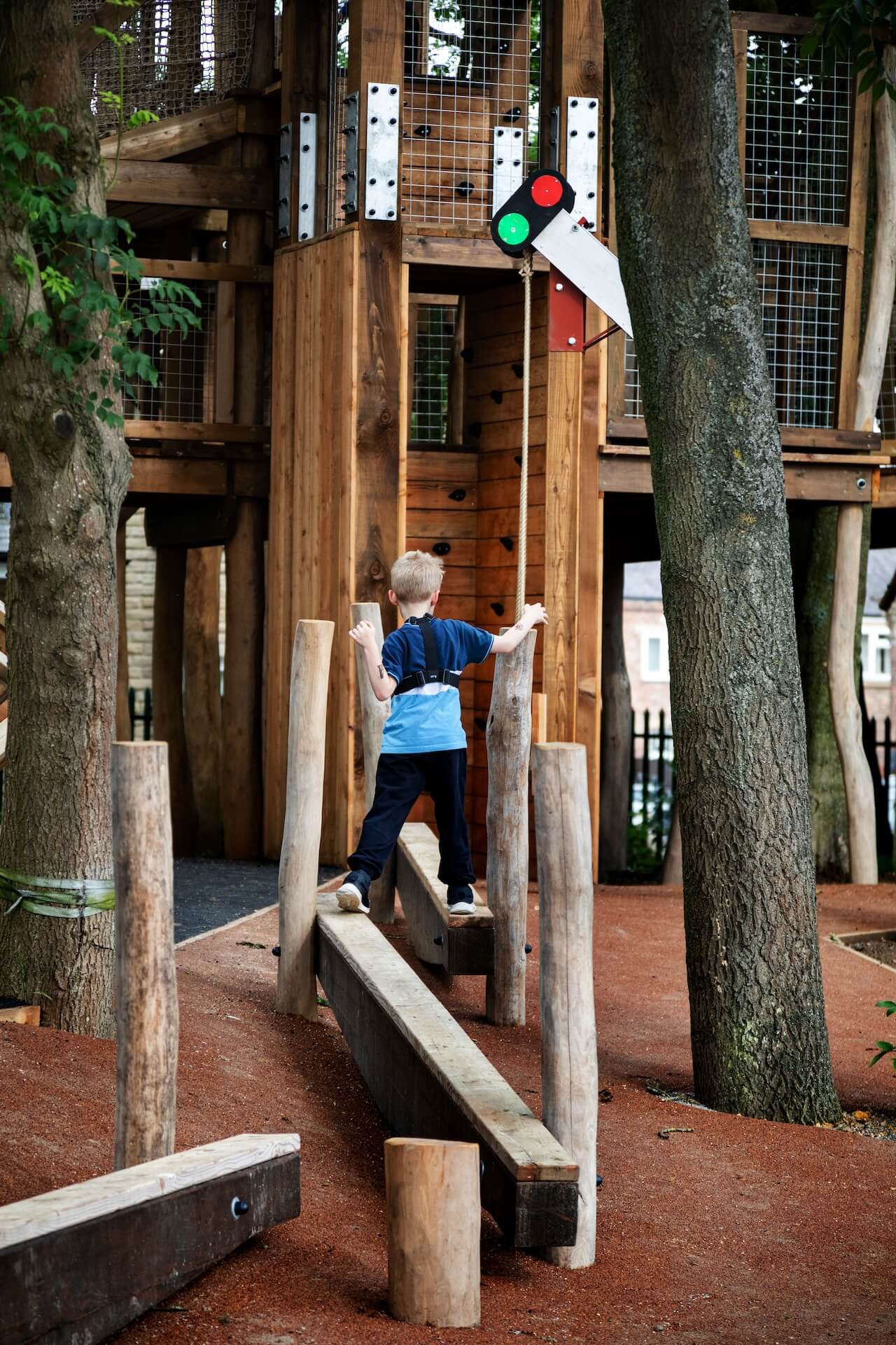 Climb in another way with the low level clamber at Hopetown Darlington adventure play by CAP.CO with photography by Kev Foster.