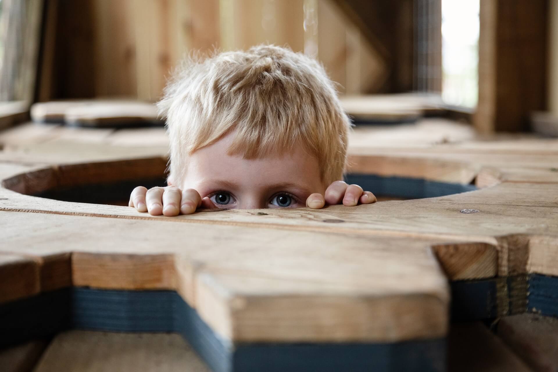 Peekaboo at Hopetown Darlington adventure play by CAP.CO with photography by Kev Foster.