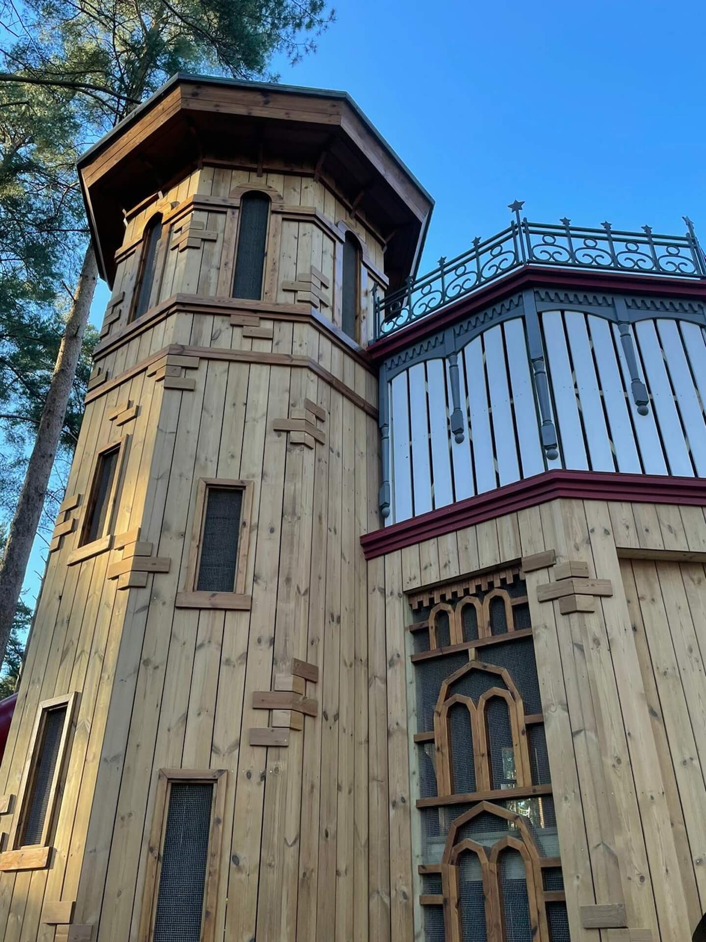 More detail of the water tower at the adventure play at Sandringham Estate by CAP.CO