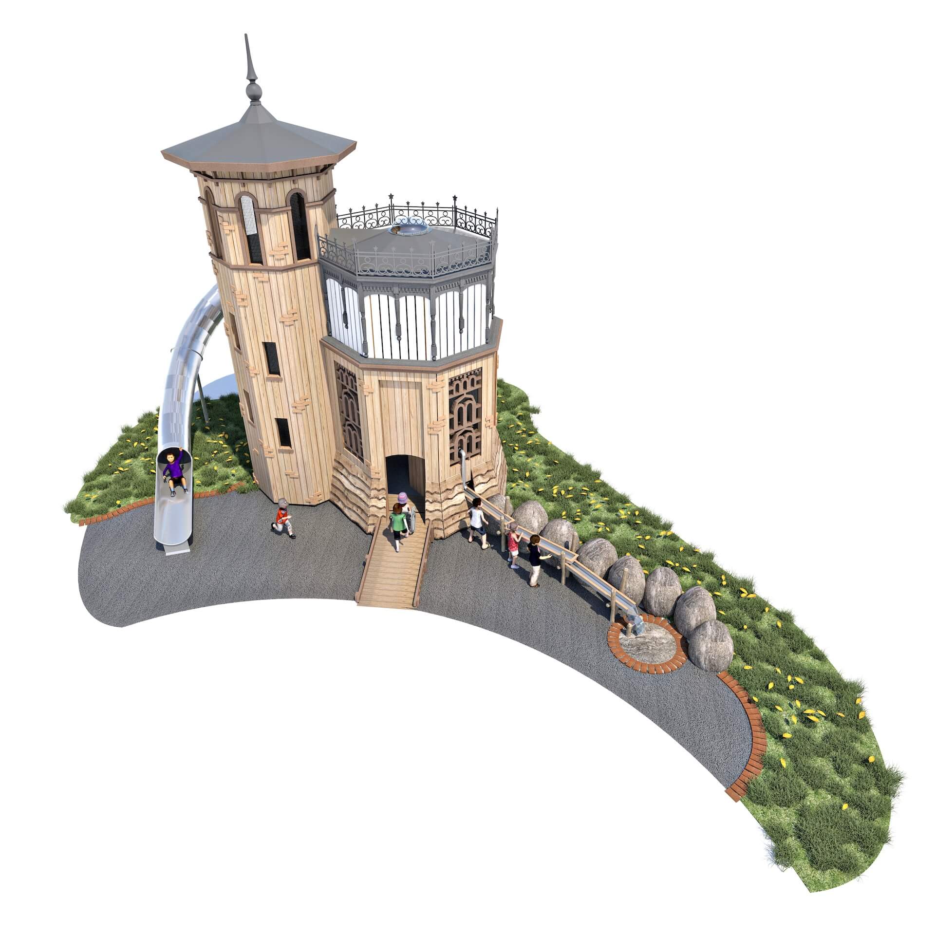 Sandringham Adventure play by CAP.CO Water Tower CGI