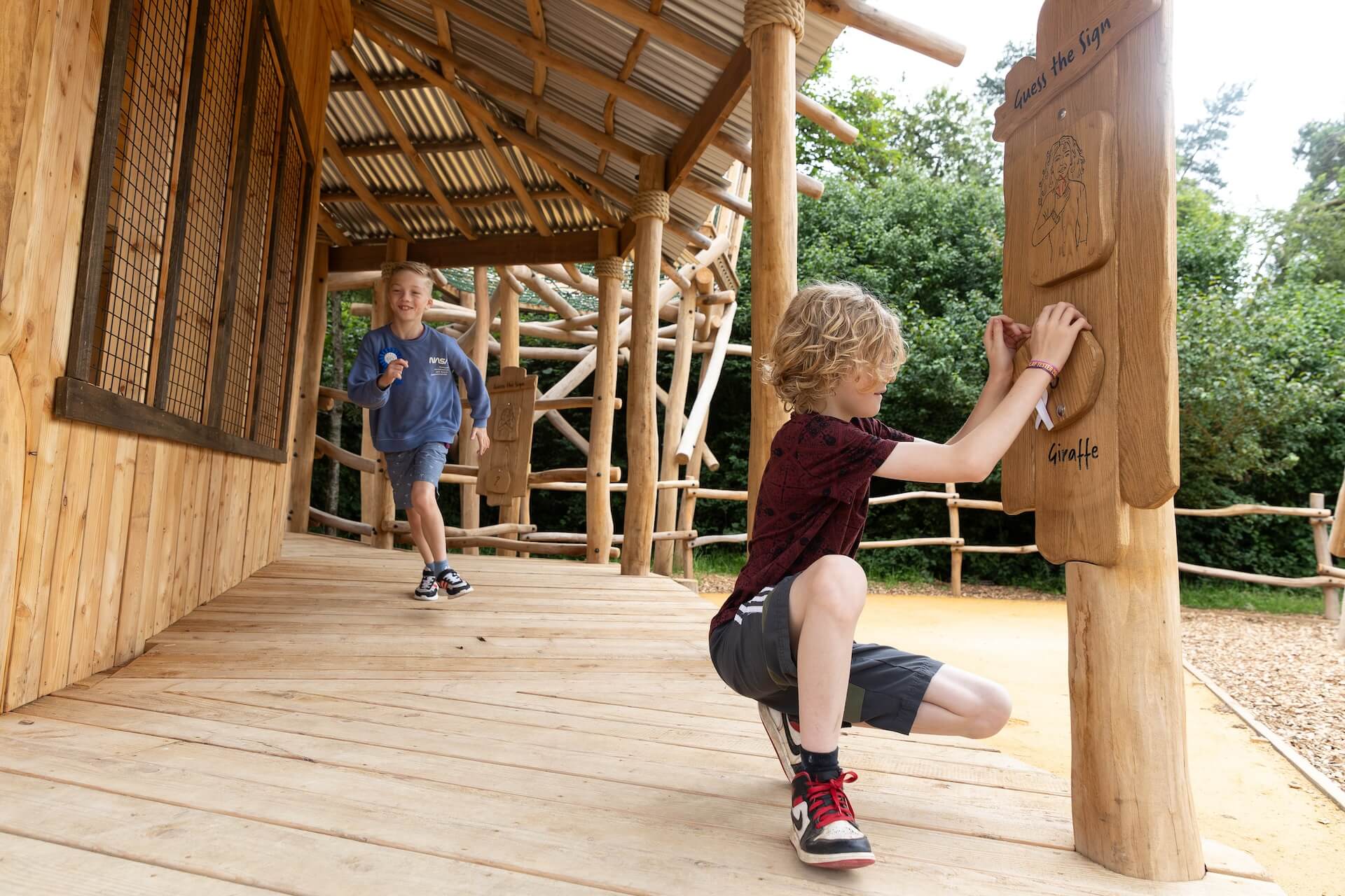 There is accessible play at Bristol Zoo Project with adventure play by CAP.CO