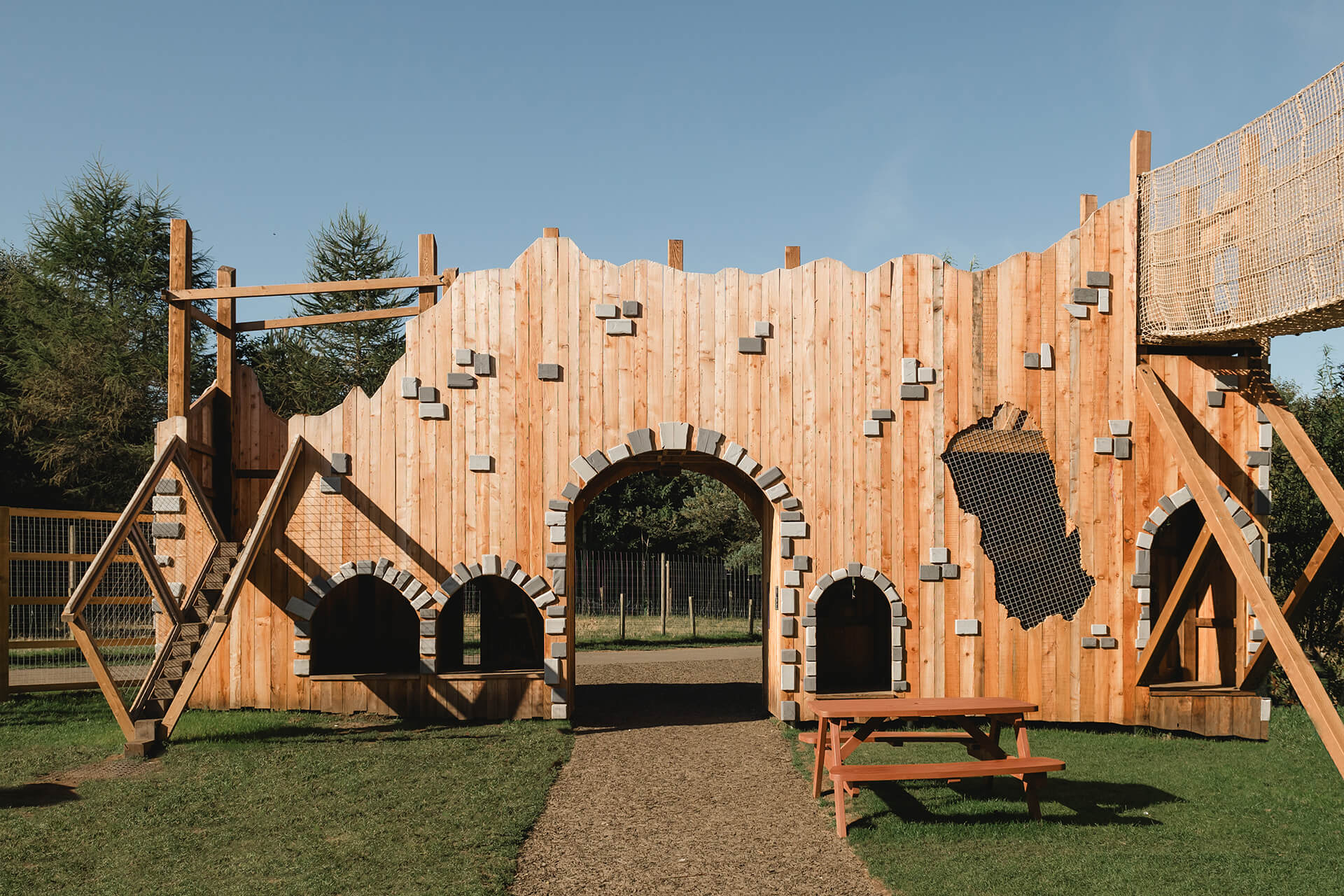 CAP.CO built adventure playground at Almond Valley photography by Lindsey Mack
