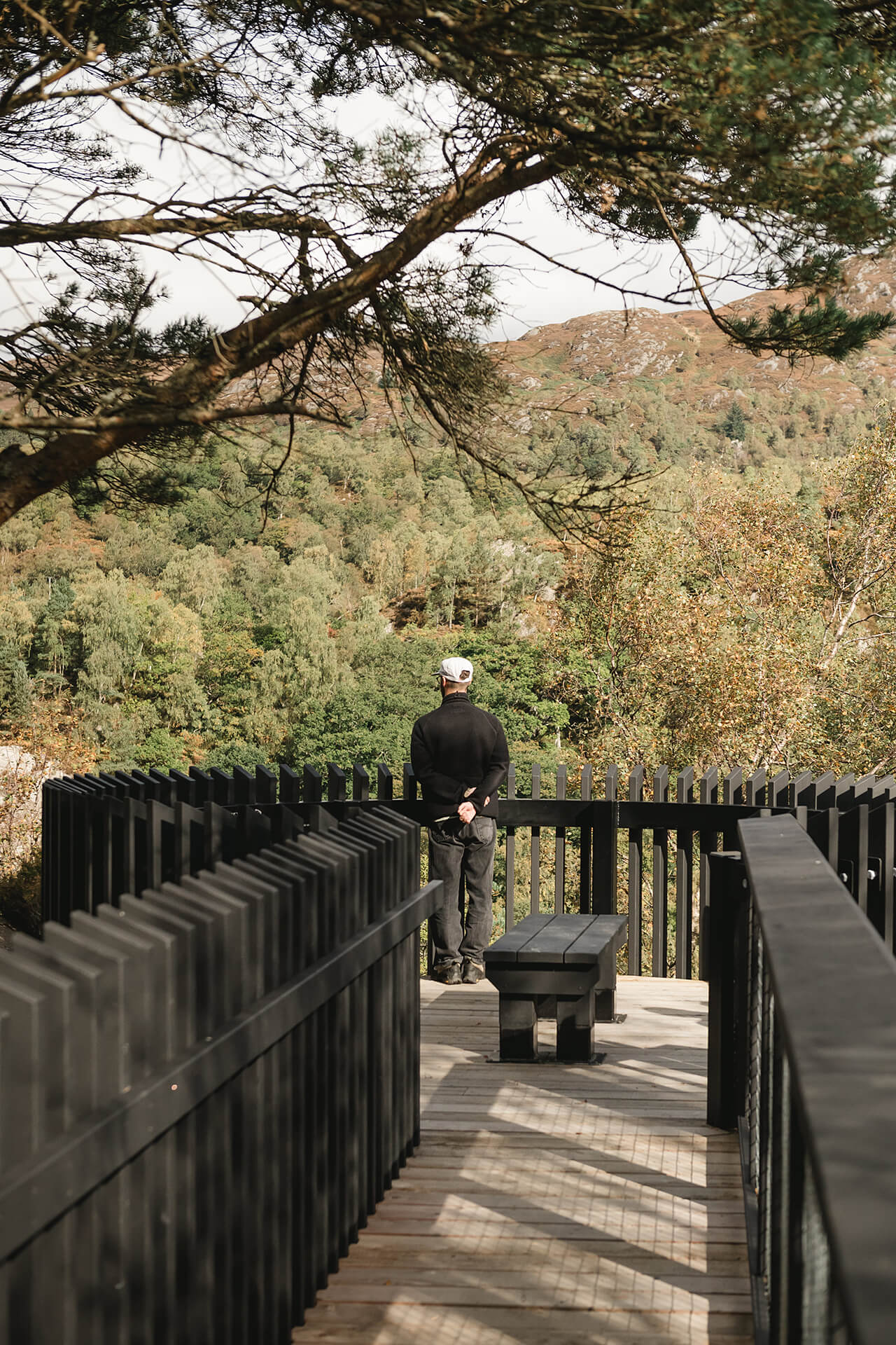 Image of a look out platform built by CAPCO at Loch Katrine photography by Lindsey Mack