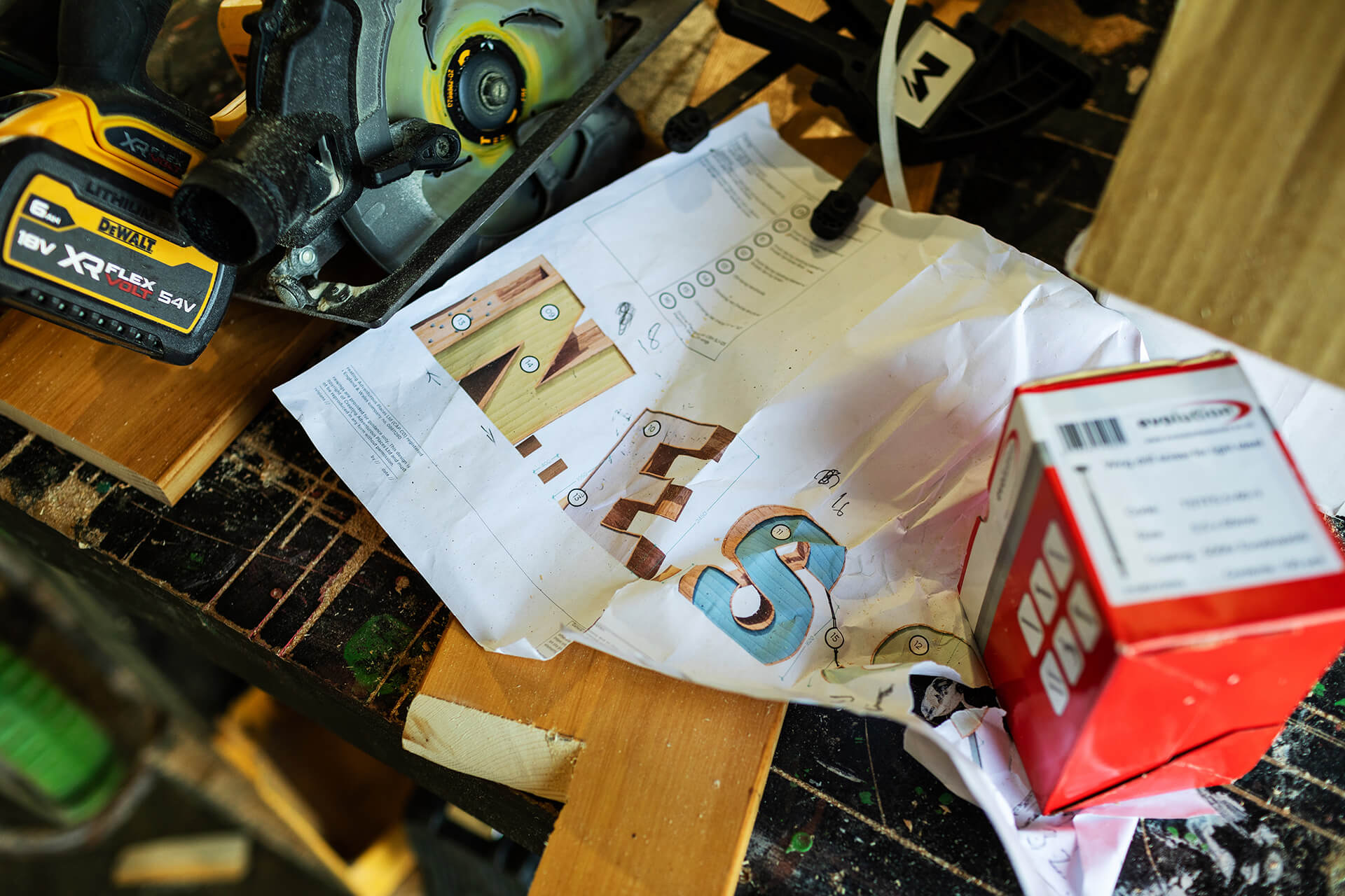 Design plans for the kindness play structure at Poringland school photography by Kev Foster