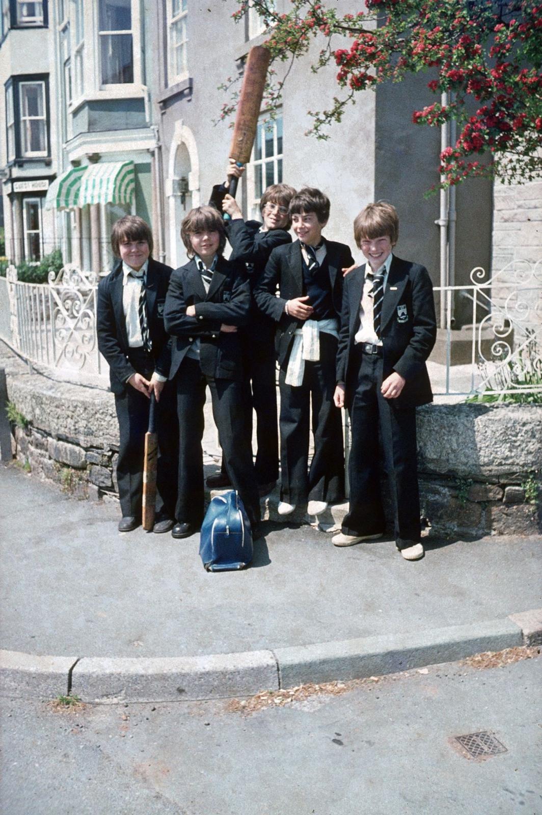 Johnny with his friends in the 1970's