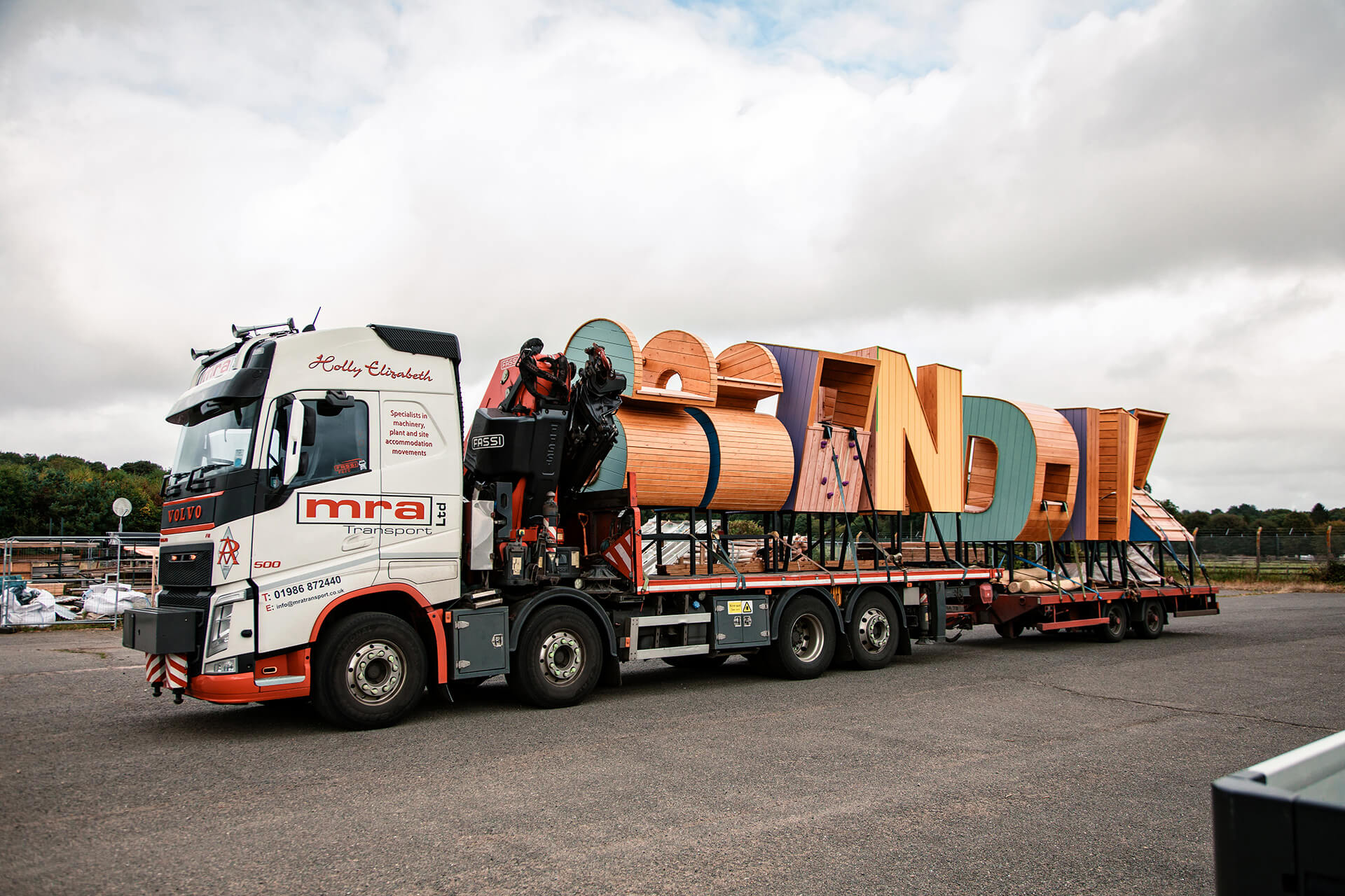 The finished pre fabricated structures ready for delivery at Poringland school photography by Kev Foster