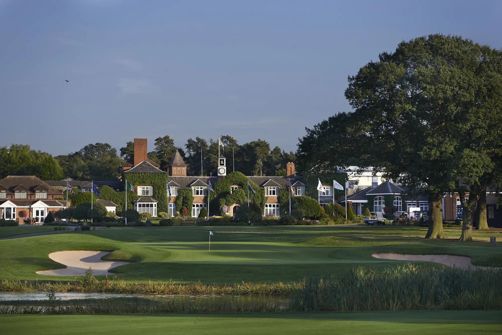 The 18th hole at the world class Belfry hotel and resort