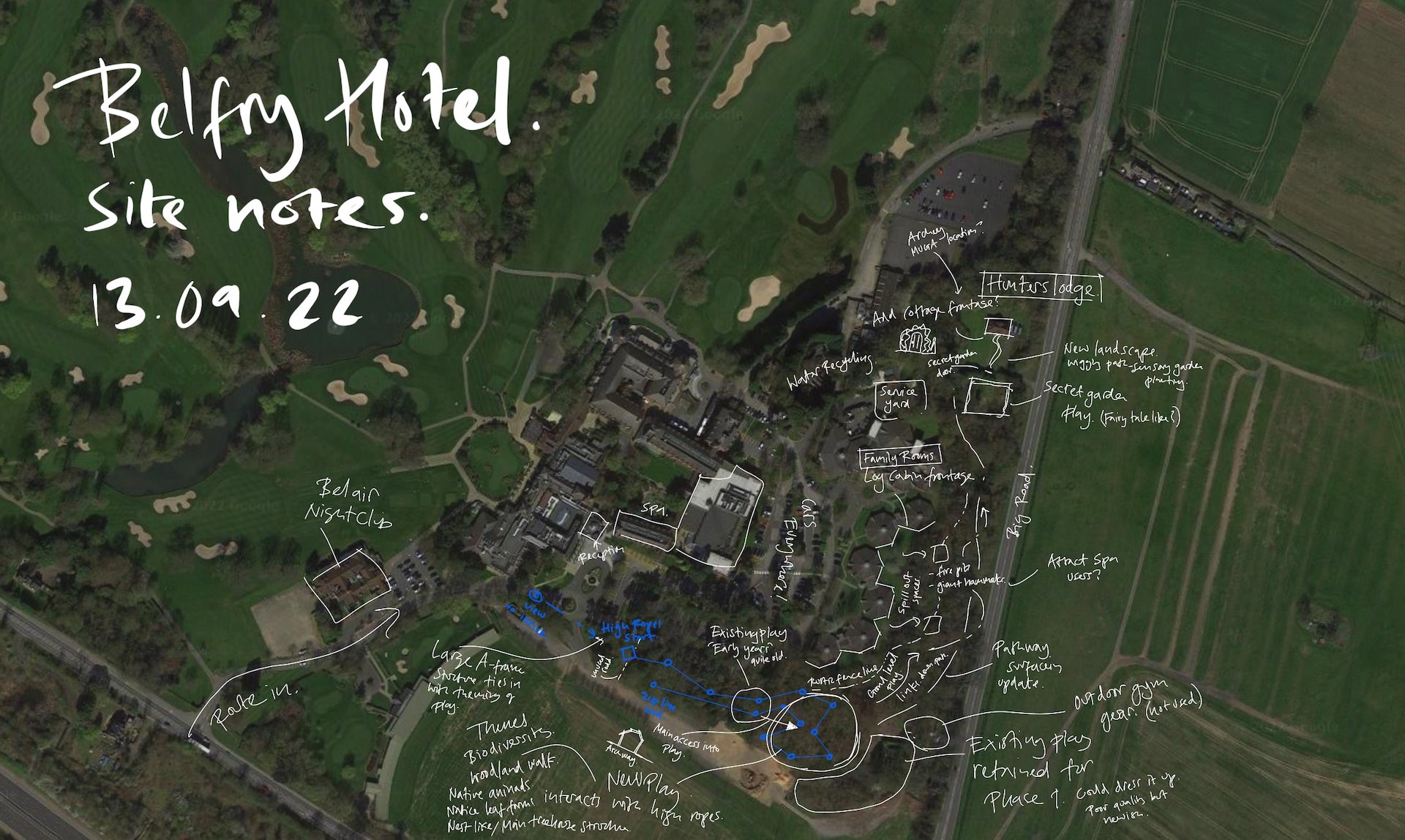 The adventure play at the Belfry by CAP.Co