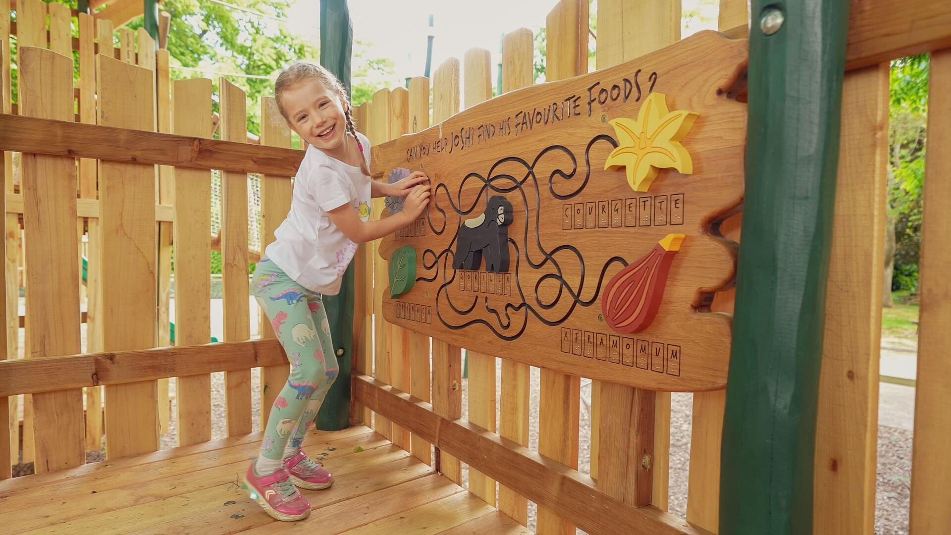 Interactive play at Joshis Jungle Playground at Howletts Wild Animal Park by CAP.CO Creating Adventurous Places