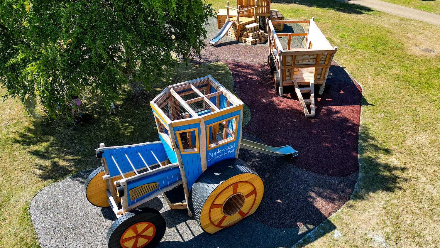 The new adventure playground at Applewood Countryside Park built and designed by CAP.CO LEAD