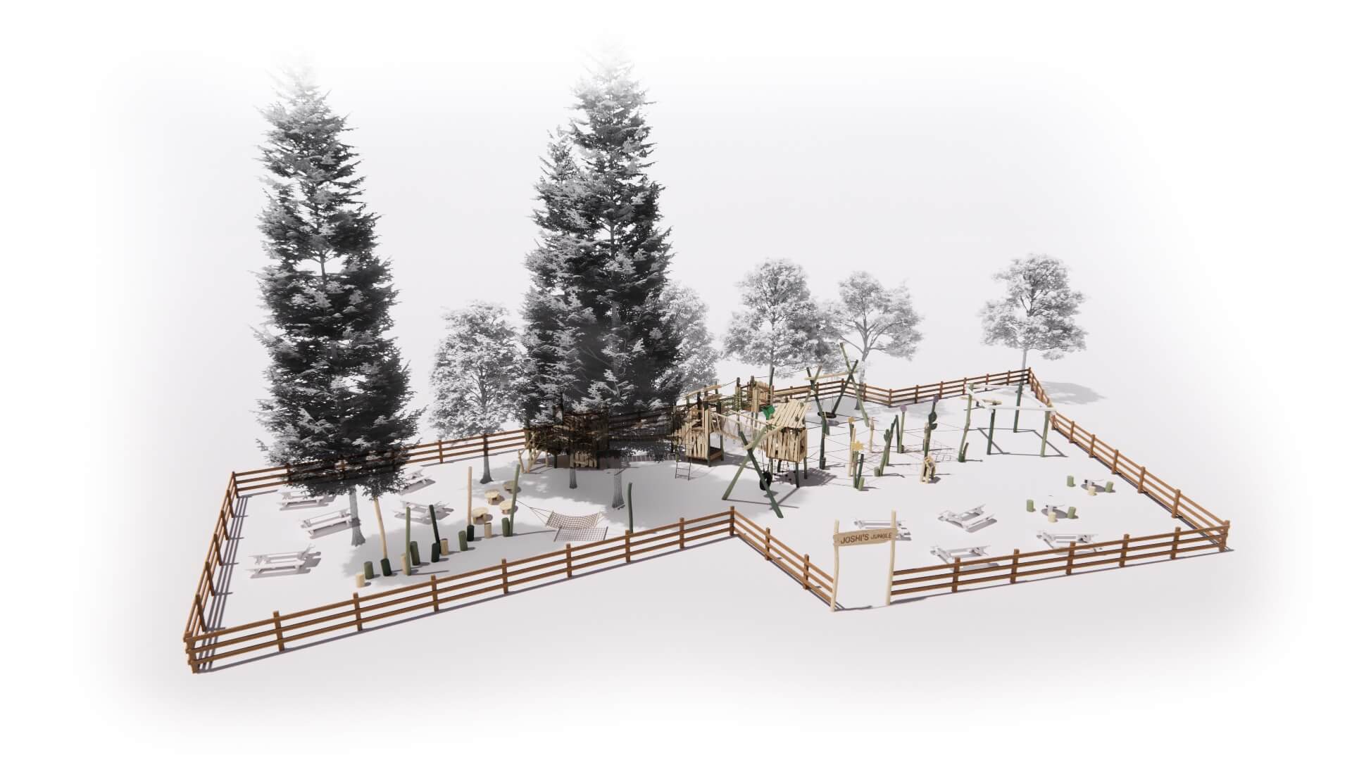 The play CGI for Joshi's Jungle Playground at Howletts Wild Animal Park by CAP.CO