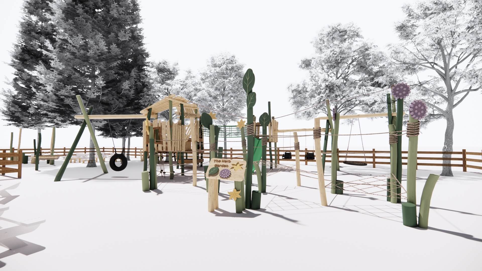 The play CGI for Joshi's Jungle Playground at Howletts Wild Animal Park by CAP.CO