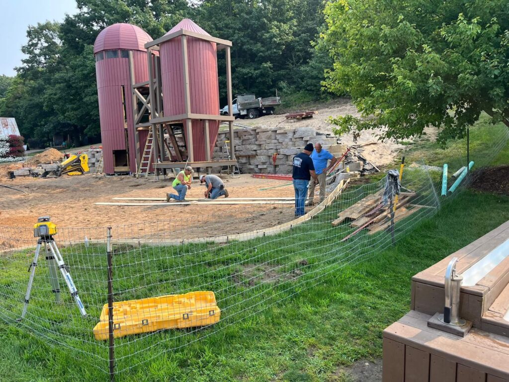 Lewis Adventure Farm work in progress on the Play Silos by CAP.CO