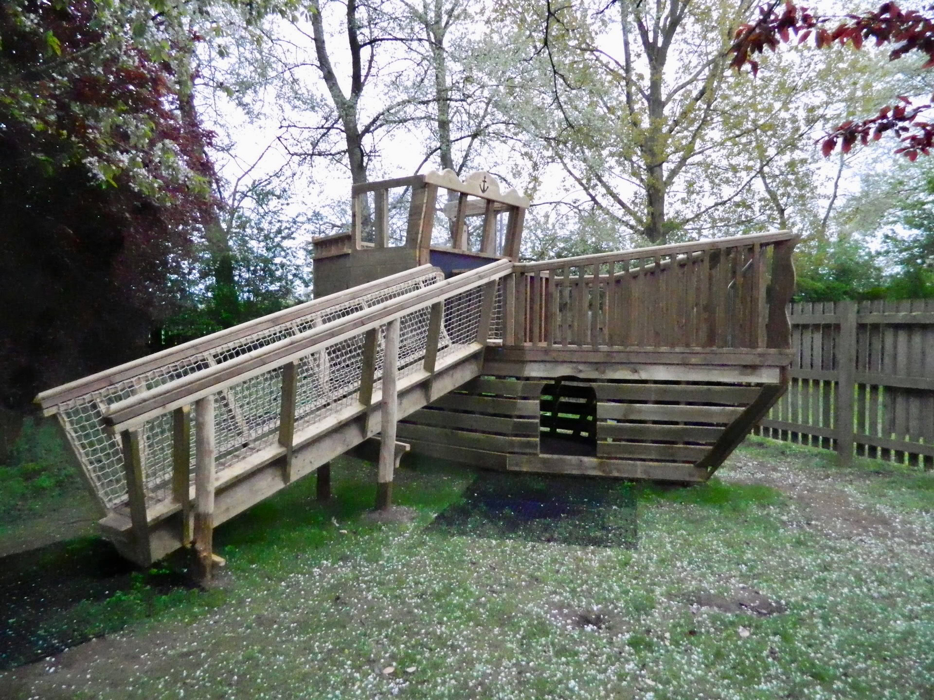The Adventure play in the Rainbow garden at the Mulberry Bush School by CAP.CO