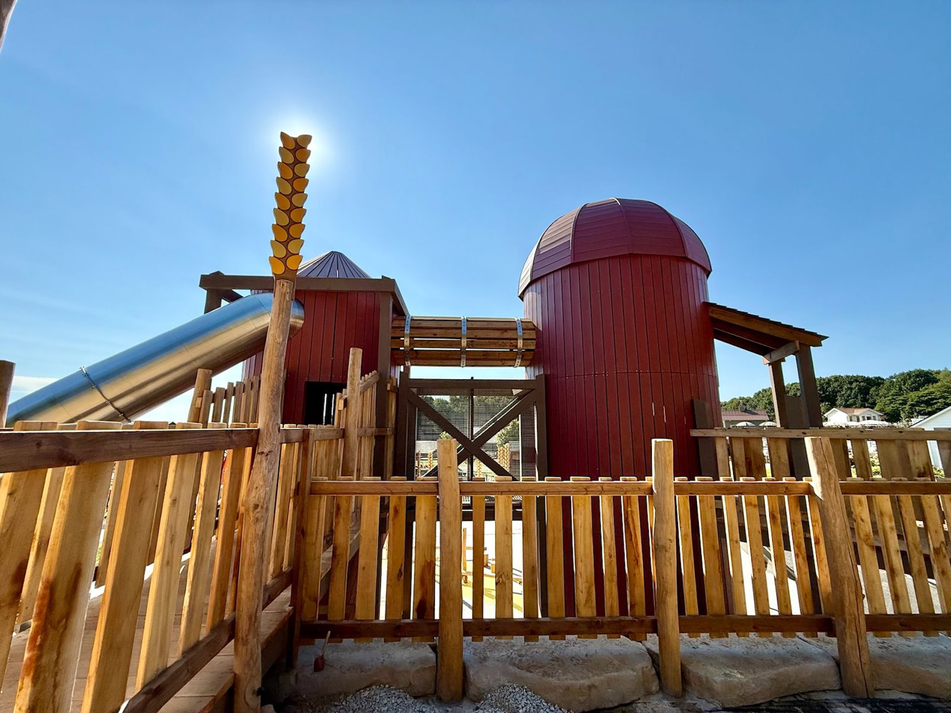 Rear of the Haystack Hills at Lewis Adventure Farm in New Era Michigan by CAP.CO