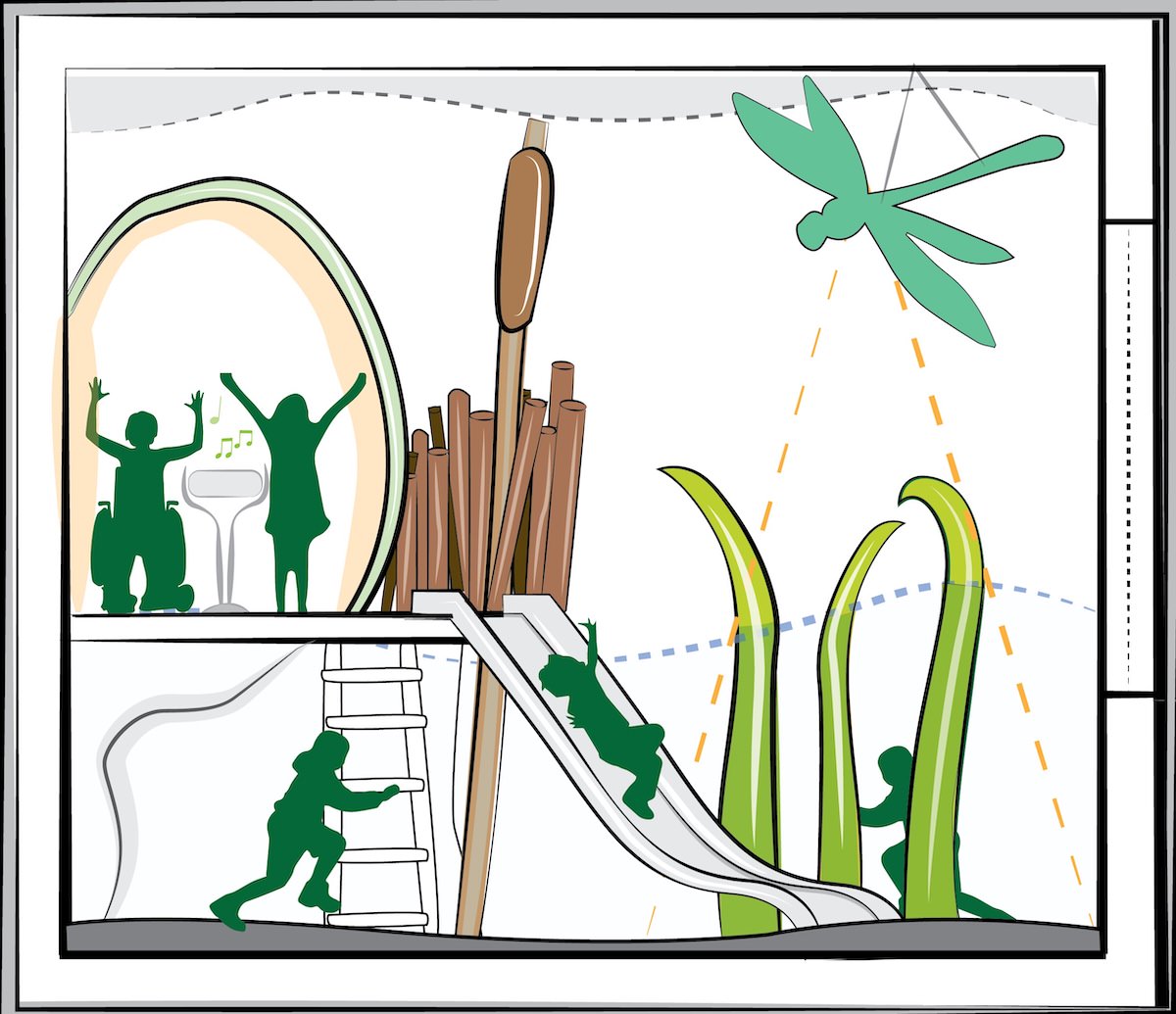 Section B of Center Parcs Sherwood Forest Dozing Duck Adventure Play by CAP.CO