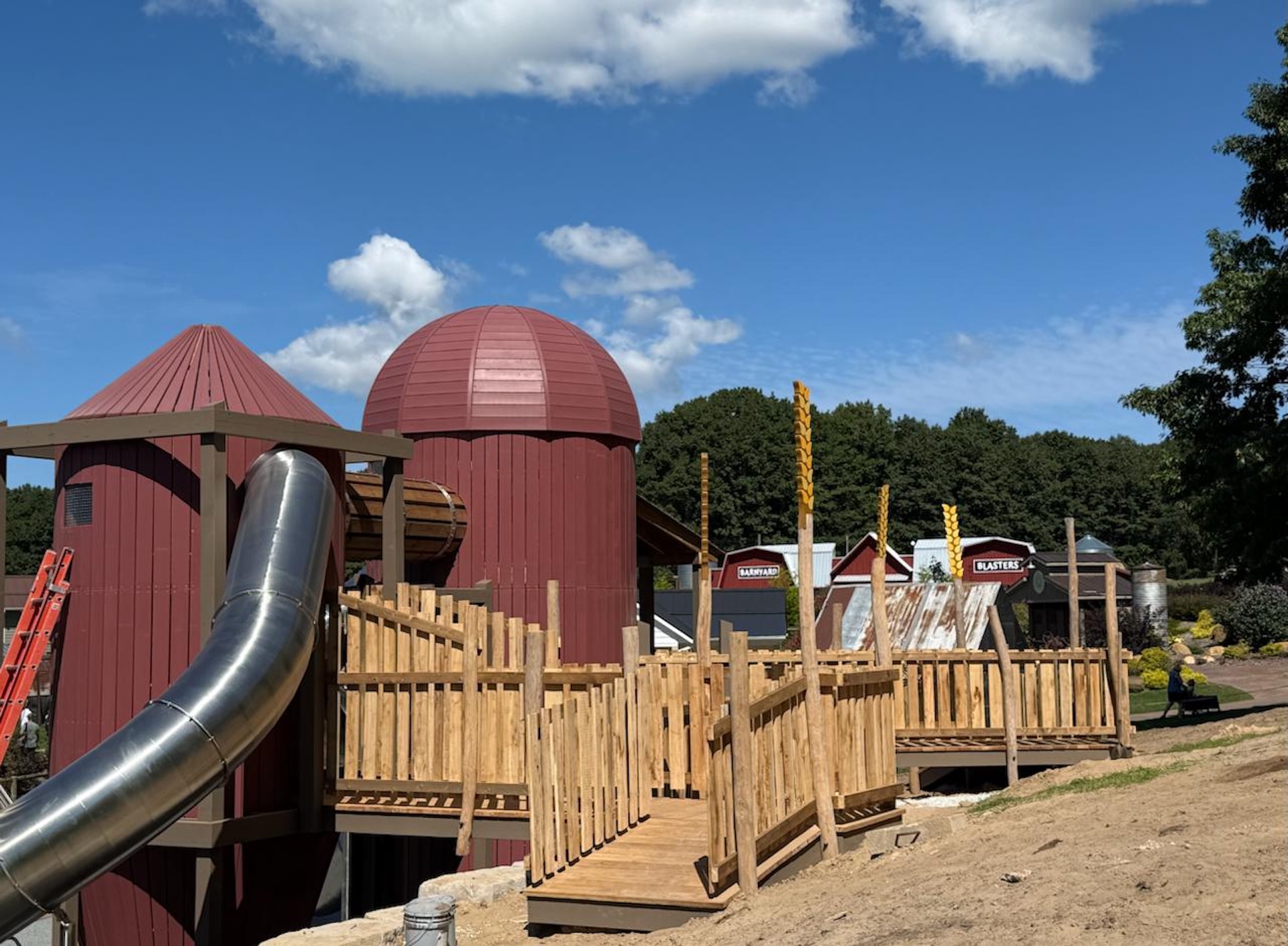 Top rearside of the Haystack Hills at Lewis Adventure Farm in New Era Michigan by CAP.CO