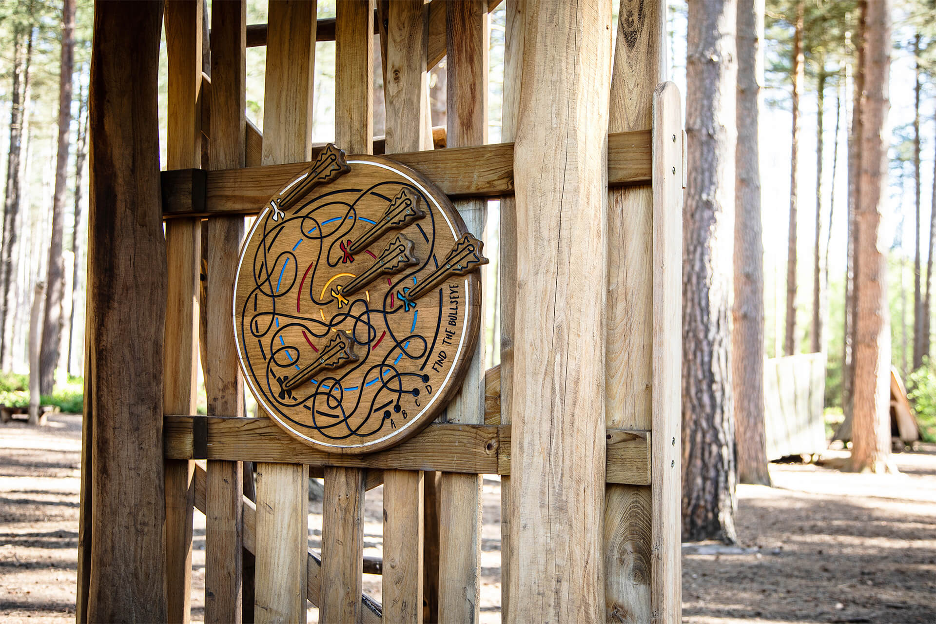 Built by CAP.CO Forestry England Sherwood Pines adventure playground natural setting photography by Kev Foster