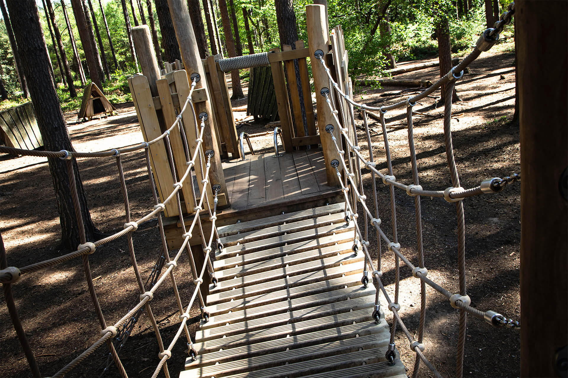 CAP.CO built adventure playground Forestry England Sherwood Pines bespoke timber design photographed by Kev Foster